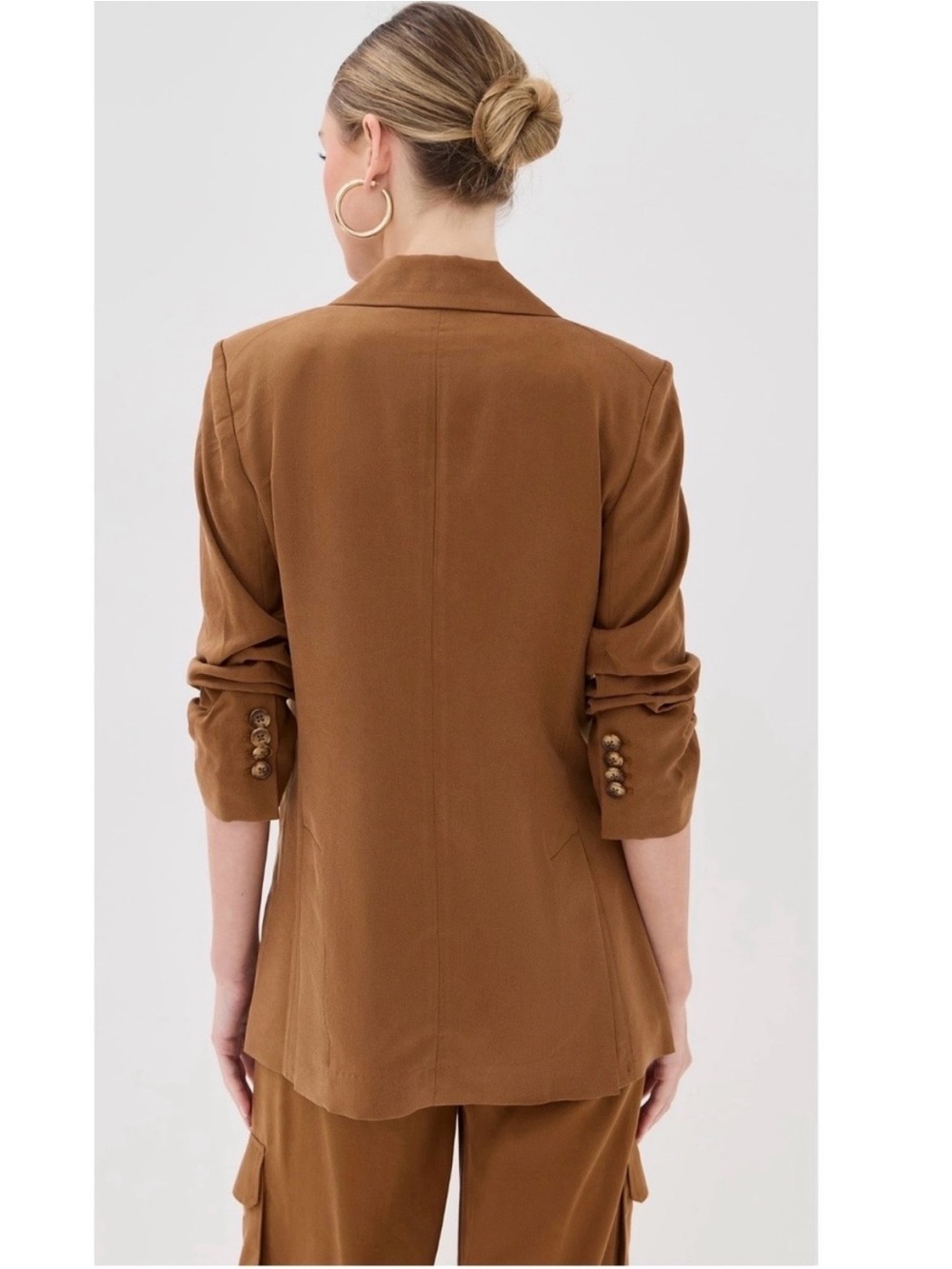 Veronica Beard Rupert Double-Breasted Blazer in Whiskey Size 8 - Picture 4 of 15